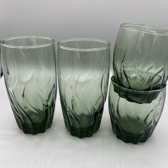 set of 4 vintage anchor hocking drinking glasses - Picture 4 of 4